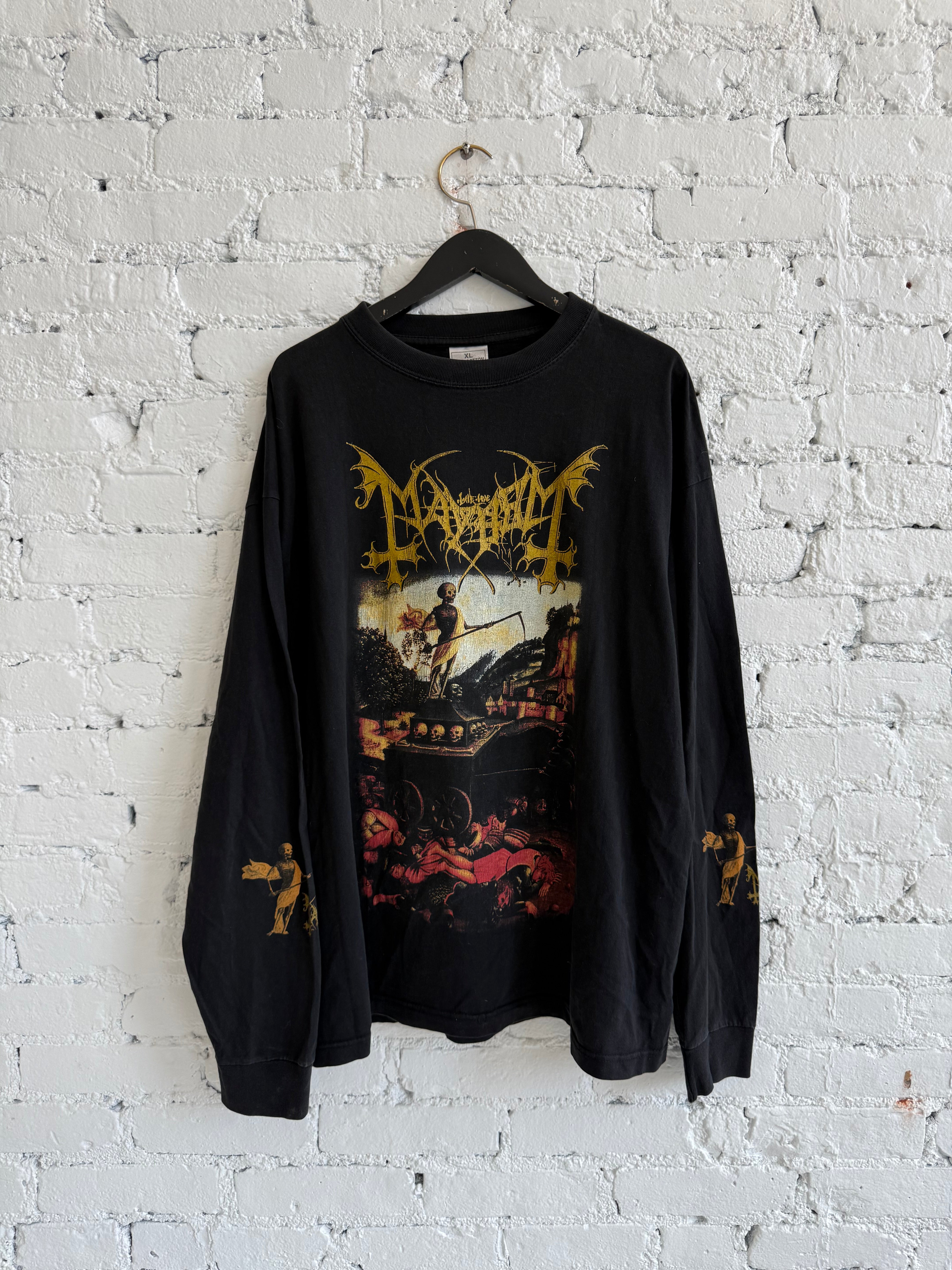 mayhem  OF BLOOD ロンT 1998 MAYHEM 'RIVER OF BLOOD' L/S TEE – Lost Files NYC
