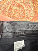 CHROME HEARTS ‘FLEUR KNEE’ LEATHER PANTS