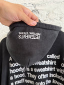 S/S 2016 VETEMENTS ‘HOODIE’ SLOGAN HOODIE