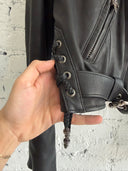 CHROME HEARTS JJ DEAN LEATHER BIKER JACKET