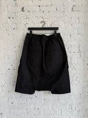 RICK OWENS CANVAS CARGO POD SHORTS