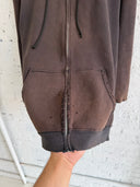 1990s MISFITS THRASHED ZIP UP HOODIE