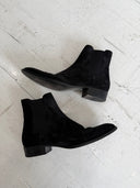 SAINT LAURENT SUEDE WYATT BOOTS