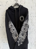CHROME HEARTS FLORAL HORSESHOE HOODIE