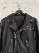CHROME HEARTS JJ DEAN LEATHER BIKER JACKET