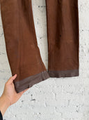 A/W 2001 MAISON MARGIELA ‘ANATOMICAL’ RAW COWHIDE LEATHER PANTS