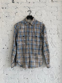 S/S 2016 SAINT LAURENT ‘SURF SOUND’ BLEACHED PLAID FLANNEL