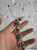 CHROME HEARTS ‘CROSS BALL’ DOUBLE LOBSTER CLASP WALLET CHAIN