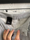 S/S 2006 DIOR SILVER COATED GLITTER DENIM