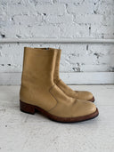 MAISON MARGIELA LEATHER MID CALF BOOTS