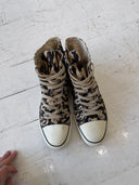 A/W 2004 NUMBER NINE ‘GIVE PEACE A CHANCE’ TRIBAL CAMO HIGH SNEAKERS