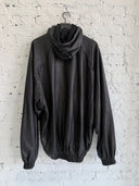 BALENCIAGA HOODED LEATHER TRACK JACKET