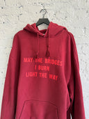 A/W 2017 VETEMENTS ‘MAY THE BRIDGES I BURN LIGHT THE WAY’ HOODIE