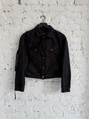 ANN DEMEULEMEESTER CROPPED DENIM JACKET