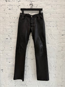CHROME HEARTS ‘FLEUR’ KNEE LEATHER PANTS