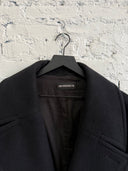 ANN DEMEULEMEESTER DOUBLE BREASTED WOOL COAT