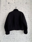 A/W 2004 RAF SIMONS ‘WAVES’ SCULPTURAL MULTI POCKET WOOL JACKET