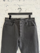 CHROME HEARTS FLEUR KNEE LEATHER PANTS