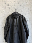 BALENCIAGA LEATHER MOTO TRENCH