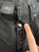 A/W 2003 DIOR ‘LUSTER’ WAX COATED DENIM