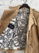 S/S 2007 NUMBER NINE ‘ABOUT A BOY’ SHEEPSKIN NAPOLEON BLISTERED LEATHER JACKET