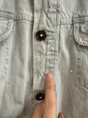 A/W 2013 MAISON MARGIELA FUR COLLAR DENIM JACKET