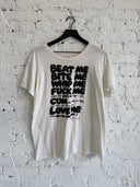 1980s ‘BEAT ME BITE ME WHIP ME’ SEDITIONARIES BOOTLEG TEE