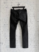 RICK OWENS WAX COATED DENIM