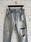2004 MAISON MARGIELA ARTISANAL ‘EXPOSED ZIPPER’ JEANS