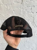 CHROME HEARTS LEATHER ‘CEMETERY’ TRUCKER HAT