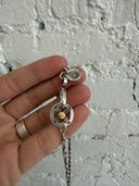GOROS MULTI FEATHER/ARROWHEAD/CLAW NECKLACE WITH EAGLE/WHEEL CLASP