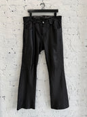 A/W 2023 ERD LAMBSKIN LEATHER FLARED PANTS