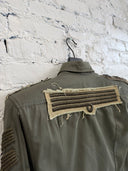 S/S 2010 BALMAIN PADDED SHOULDER MILITARY SHIRT