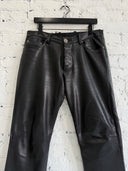 CHROME HEARTS ‘FLEUR KNEE’ LEATHER PANTS