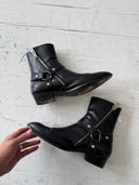SAINT LAURENT ‘WYATT’ HARNESS BOOTS