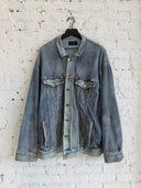 BALENCIAGA TROMPE L’OEIL DENIM PRINTED JACKET