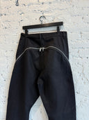 RICK OWENS BANANA CUT BOLAN DENIM
