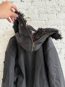 BALENCIAGA HOODED FUR BOMBER