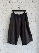 BALENCIAGA 3/4 DISTRESSED SWEAT SHORTS