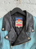 SUPREME X BLACKMEANS LEATHER BIKER JACKET