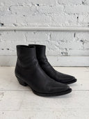 SAINT LAURENT LUKAS LEATHER BOOTS