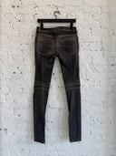 BALMAIN WASHED BIKER PANTS