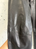CHROME HEARTS ‘FLEUR KNEE’ LEATHER PANTS