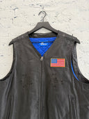 MARKING DISTANCE ‘SMOKER’ LEATHER VEST