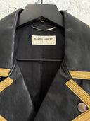 S/S 2015 SAINT LAURENT ‘PSYCH ROCK’ OFFICER LEATHER JACKET
