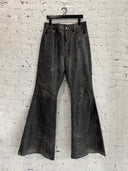 RICK OWENS ‘BOLAN’ DISTRESSED LEATHER PANTS