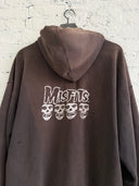 1990s MISFITS THRASHED ZIP UP HOODIE