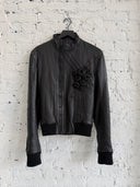 A/W 2005 DIOR ‘IN THE MORNING’ FLORAL MOTO LEATHER JACKET