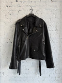 ANN DEMEULEMEESTER LEATHER PERFECTO JACKET