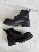 BALENCIAGA BLACK LEATHER ‘STRIKE’ BOOT